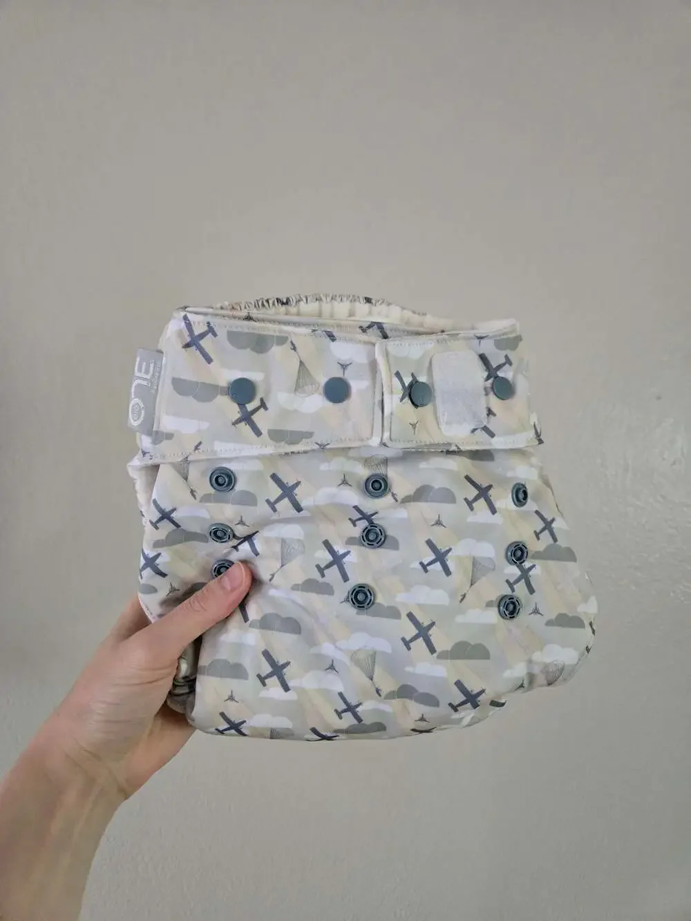 Unused Grovia Planes Big O.N.E. Cloth Diaper
